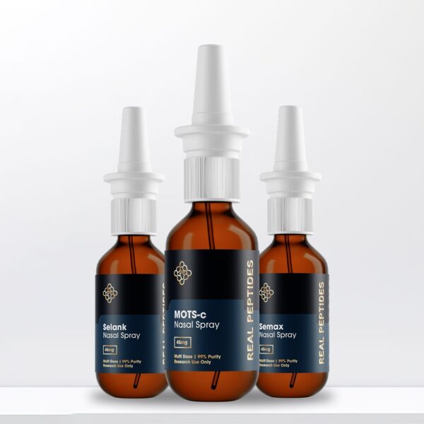 Nootropic Nasal Spray | MOTS-c, Semax & Selank Stack | Real Peptides