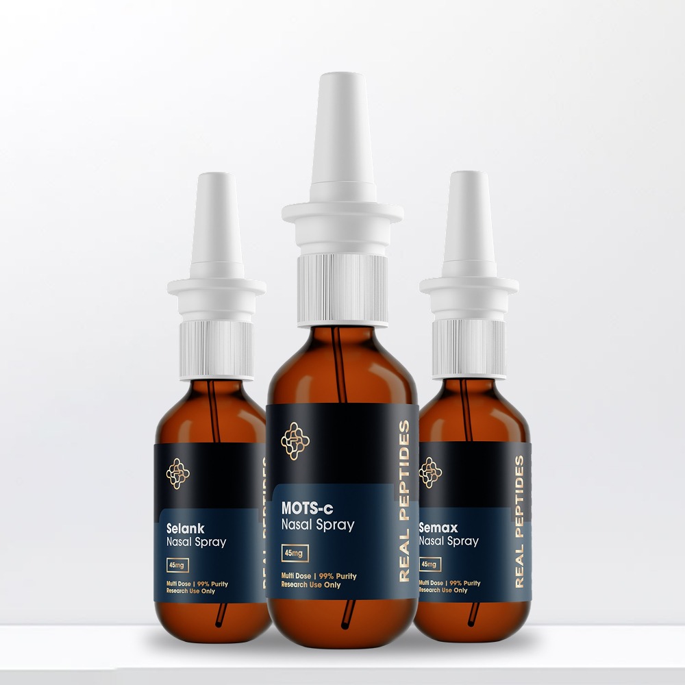 Nootropic Nasal Spray | MOTS-c, Semax & Selank Stack | Real Peptides Nootropic Nasal Spray | MOTS-c, Semax & Selank Stack | Real Peptides - Image 1